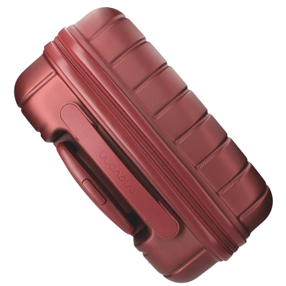 MOVOM Wood, valigia da cabina, bagaglio a mano, interno con due scomparti, realizzata in materiale ABS resistente e leggero, 4 ruote girevoli, lucchetto a combinazione laterale, di Joumma Bags