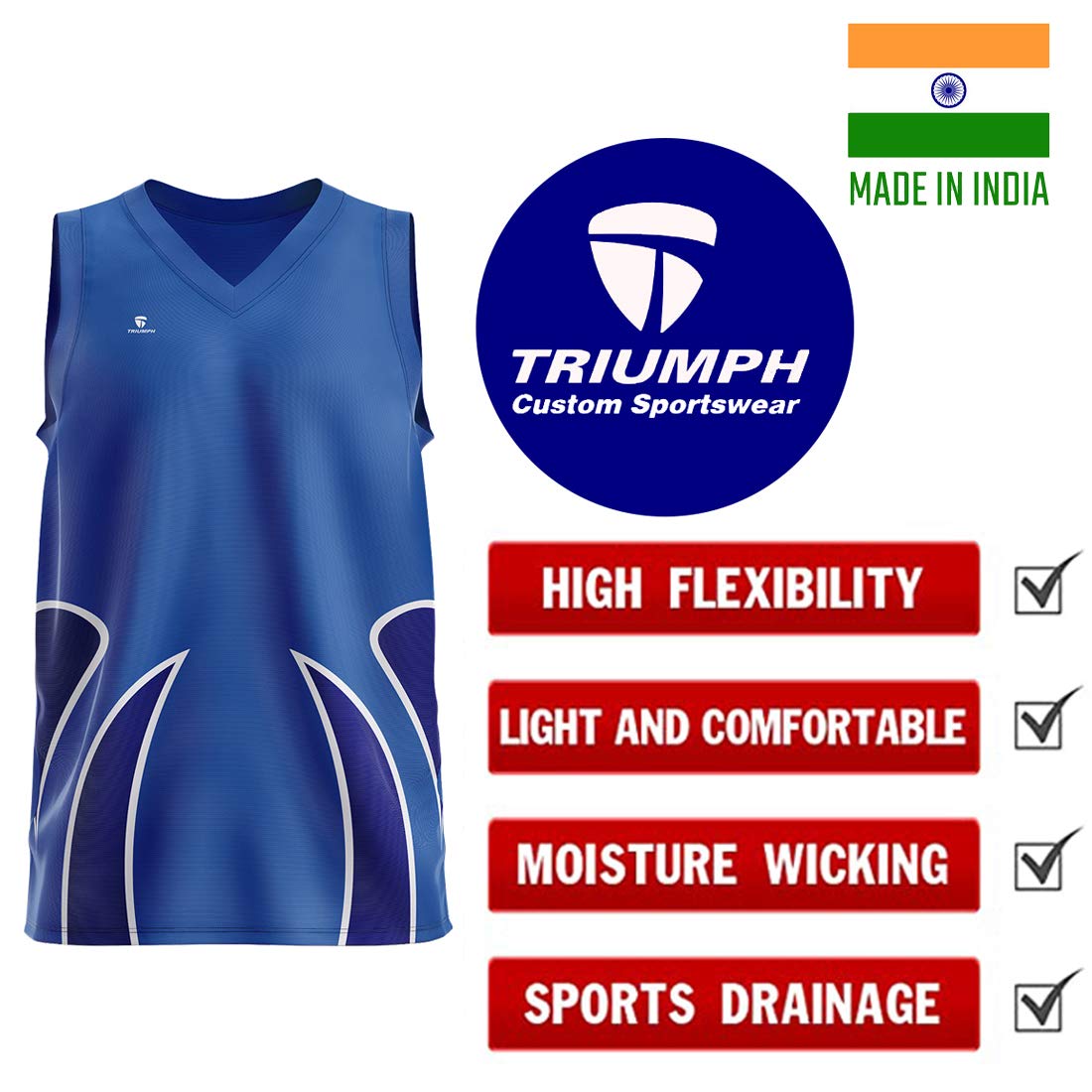 TRIUMPH Men's Basketball V Neck Polyester Sleeveless Jersey Volleyball Sports Tshirt for Team Players Size L Green White 2