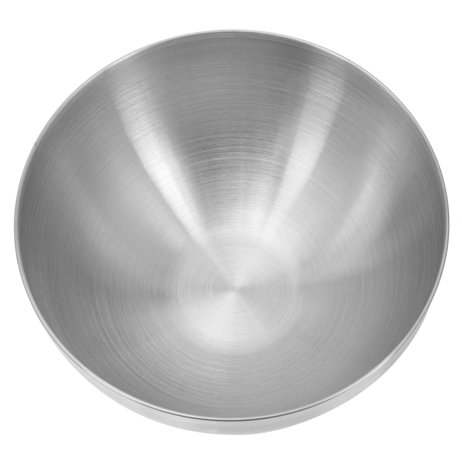 Veemoon Stainless Steel Salad Rice Dessert Serving Bowl, Stainless Steel Sauce Dishes Kitchen Bowl for Fresh Fruit Desserts Chilled, Round Salad Mixing Bowl