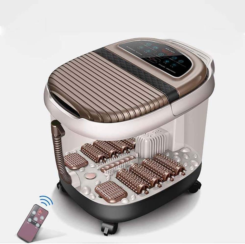 Foot Spa Massaggiatore - Esclusiva di circolazione Sistema di Riscaldamento, motorizzati rulli di Massaggio, calmo di bisbiglio, Profonda Vasca da Bagno con Monitor LED a Distanza
