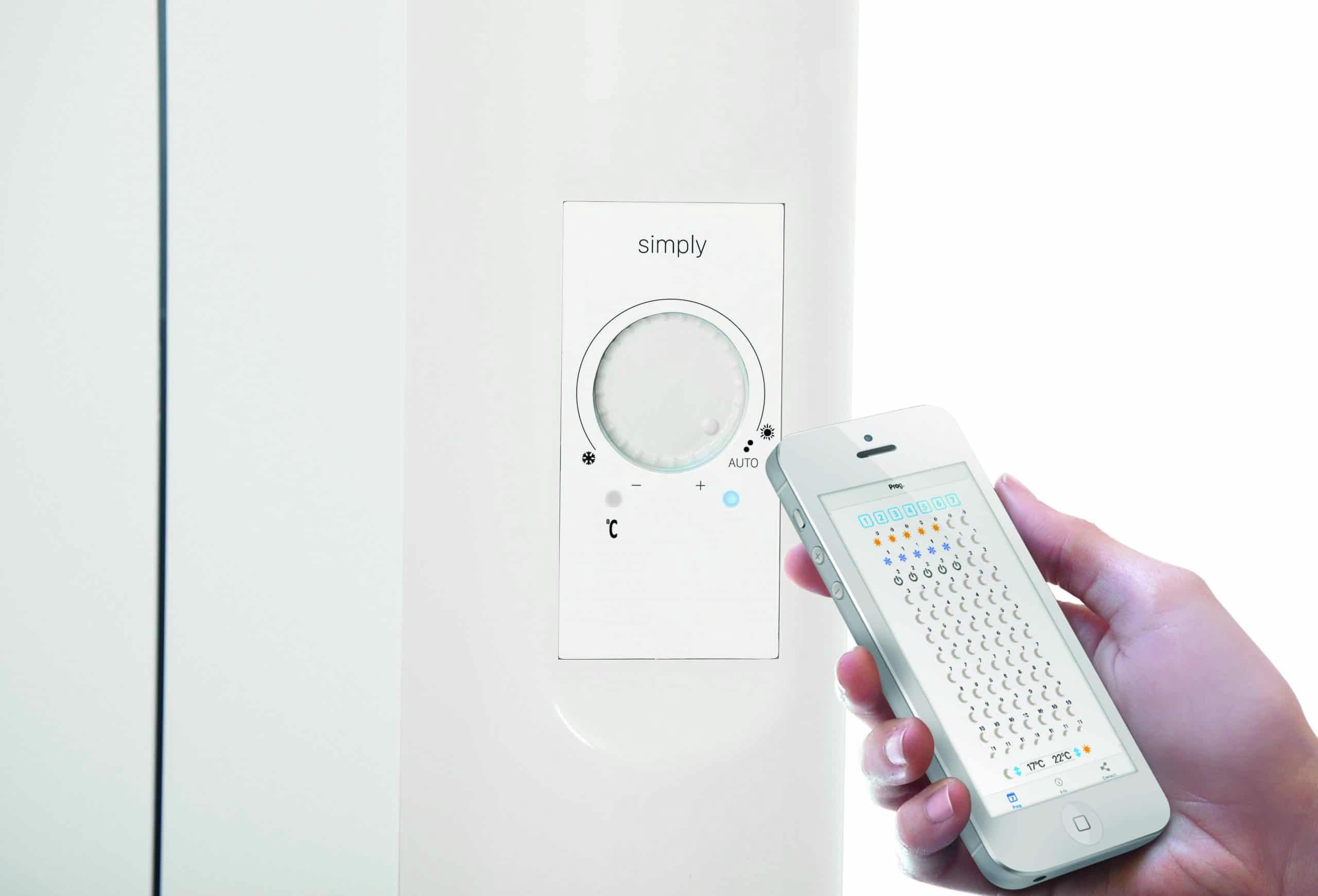 Haverland - Emisor Fluido Analógico Simply | 8 elementos | Conexión App | Boost | Ventanas Abiertas | Termostato PID | 4 Modos | 1200 Vatios