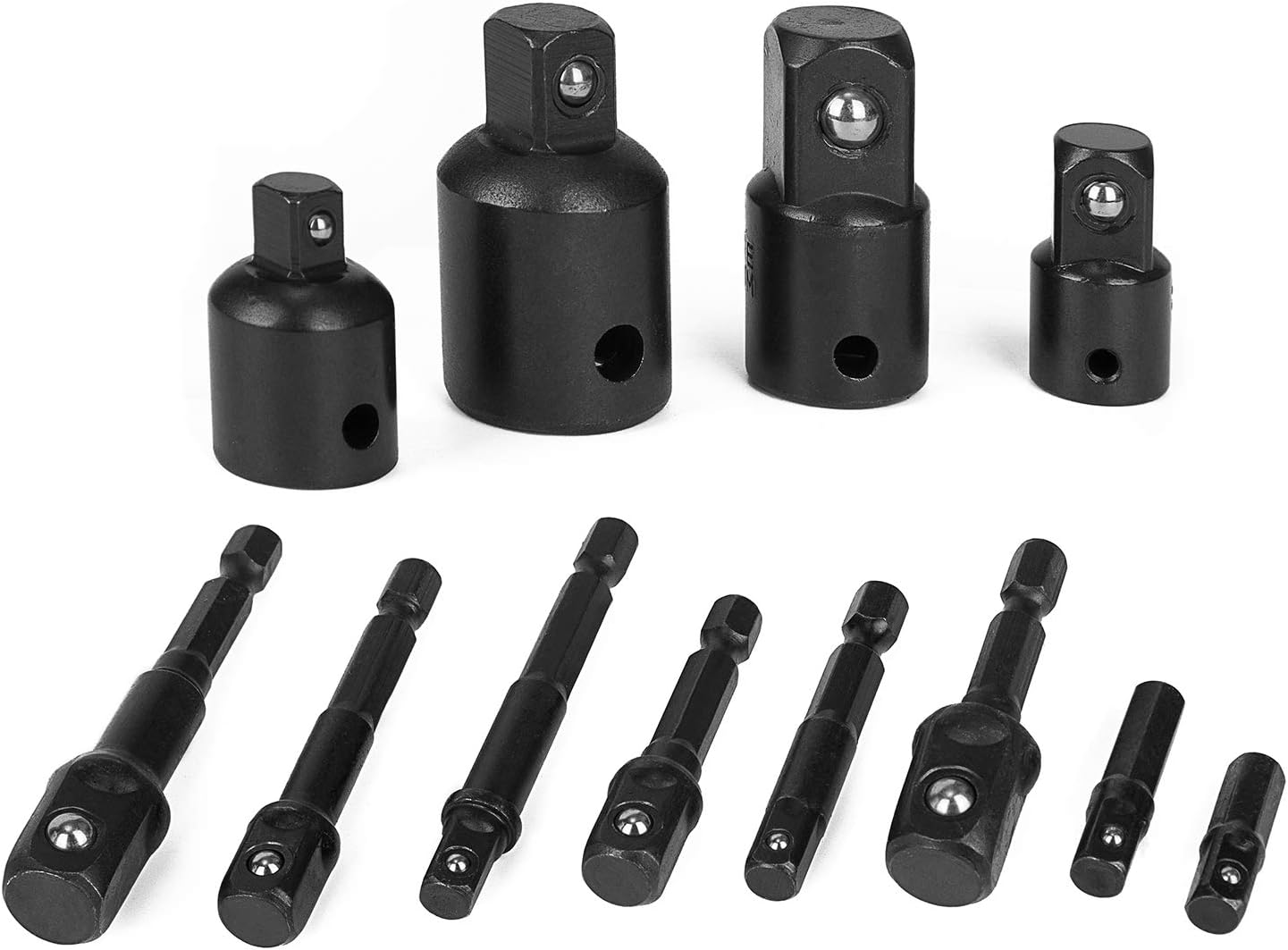 K Kwokker Impact Adapter and Reducer 3/8" 1/4" 1/2" Nut Driver Socket