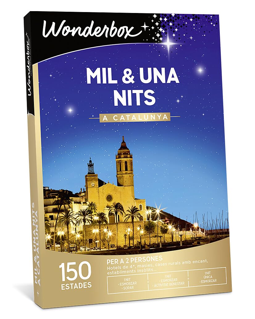 WONDERBOX Caja Regalo - MIL & UNA NITS A CATALUNYA - una estancia con diferentes opciones a elegir entre 200 estancias mágicas para dos personas.