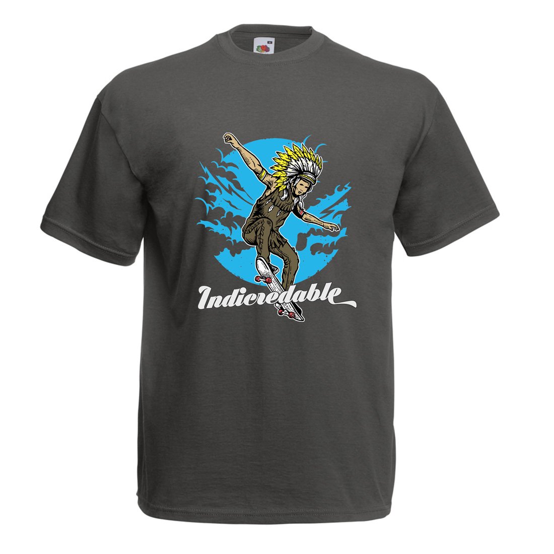 Men's T-Shirt Indicredable - Pro Skaters Only! Skateboard Art Design