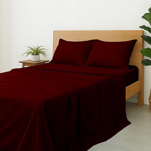 Sábanas extralargas de algodón para dormitorio individual XL, sábanas de algodón tamaño individual XL, sábanas de cama individual XL, bolsillo