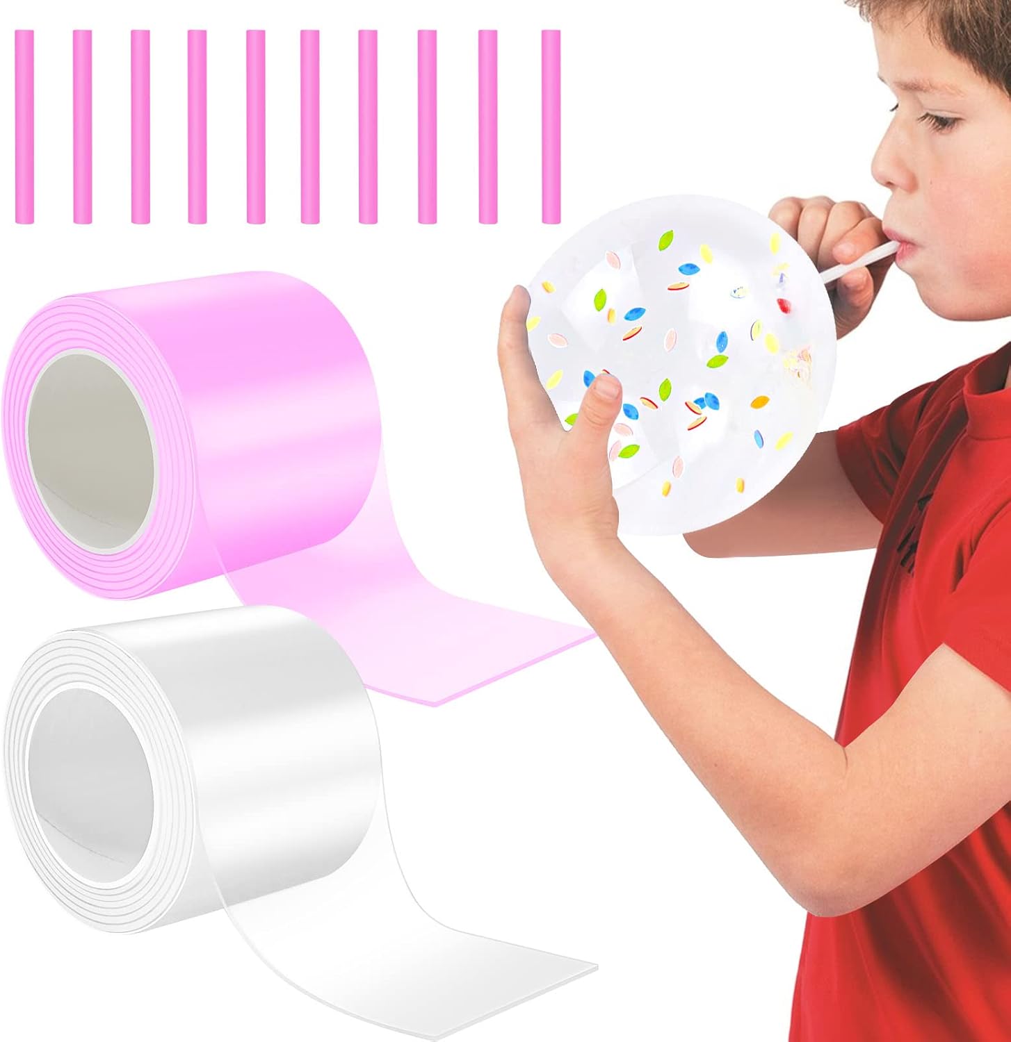 Hysagtek 2 PCS Nano Tape Bubbles Kit for Kids, 13.2ft ×