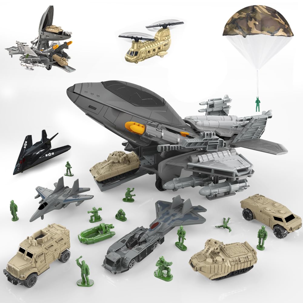 Buy Enkerpro Army Fighter Jet Airplane car Toys Play Set Including