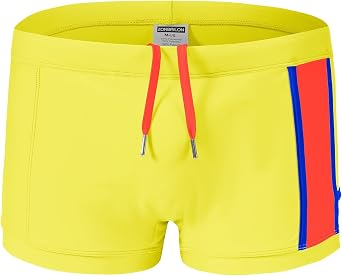 ZONBAILON Mens Swim Briefs Sexy Pouch Bikini Swimsuit Swimwear with Adjustable Drawstring Sports Beach