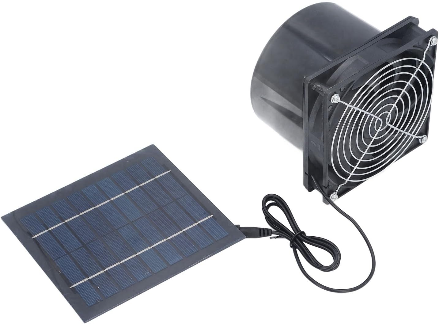 Haofy Solar Powered Exhaust Fan 12V DC Efficient Solar Energy with Design for Greenhouse Chicken Coop Shed Barn Outdoor Ventilation