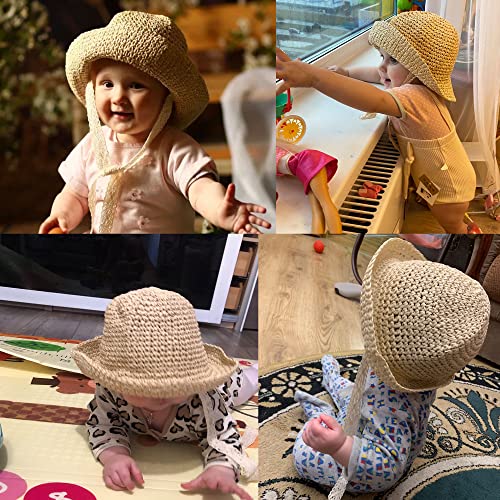 Straw Baby Hat Summer Toddler Girls Beach Sun Hat Little Girl Kids Summer Straw Hat Baby Sun Hat3