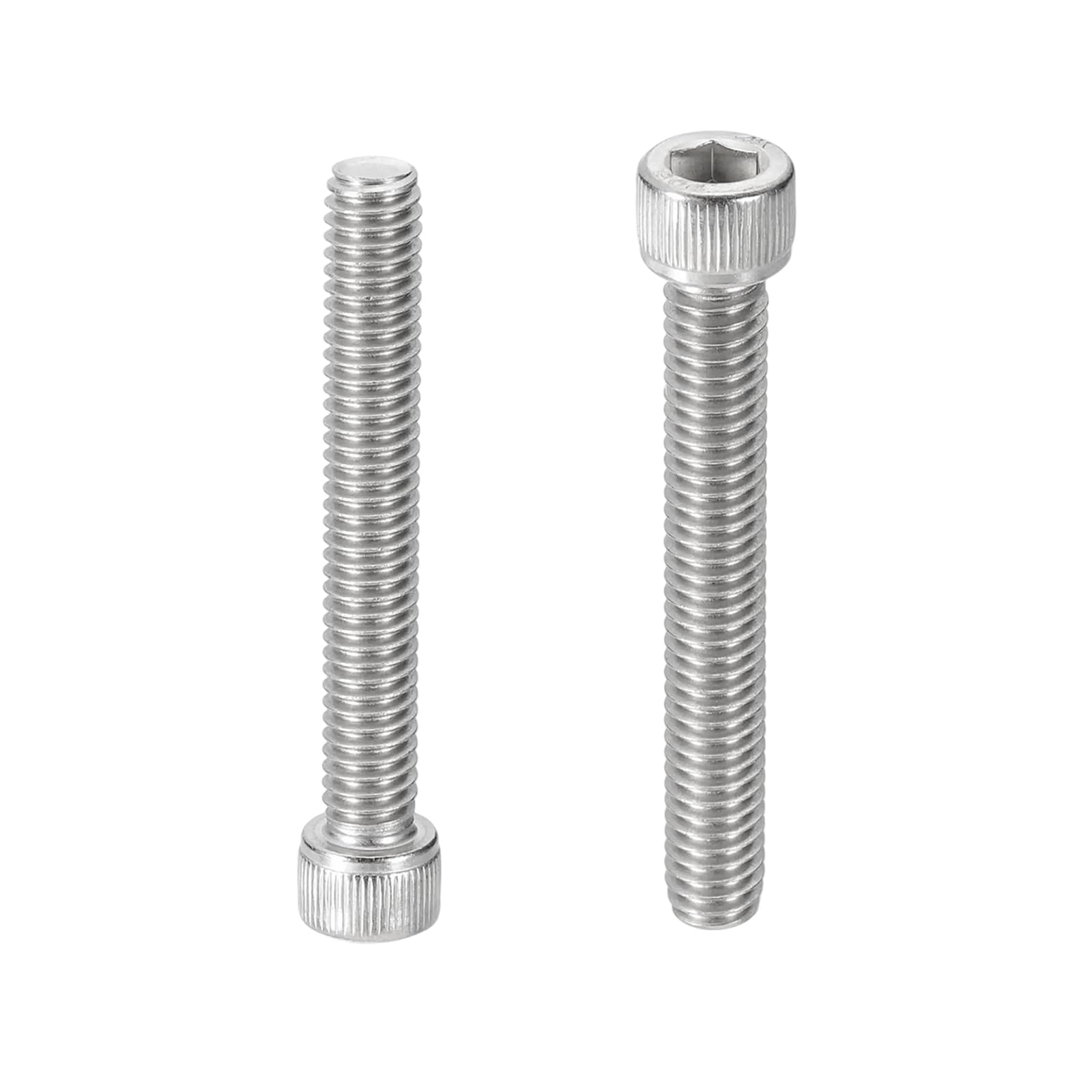 PATIKIL 5/16-18x2-1/4 Hex Socket Head Cap Screws Bolts, 10 Pcs 304 Stainless Steel Screws Bolts, Socket Hex Drive, Full Thread, Bright Finish