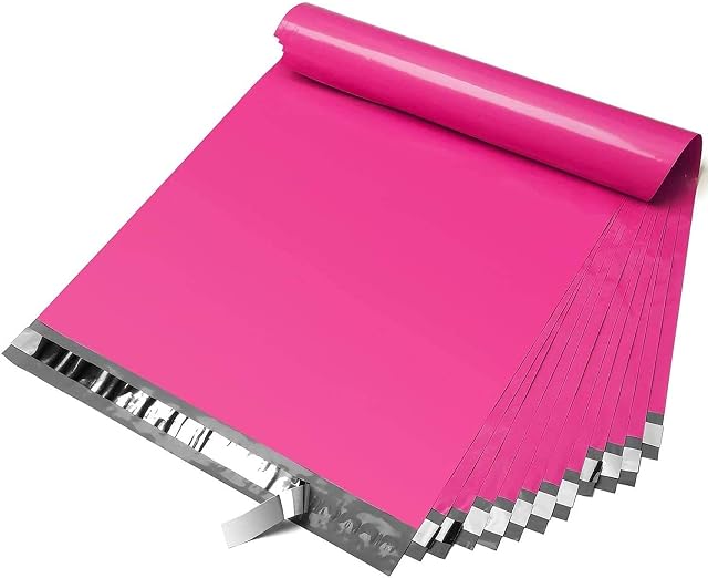 Switory 100pc 35.5cmx48.2cm Pink Postal Bags Waterproof, Shipping Mailers Mailing Bag for Clothes Envelopes Postage Bag for Packaging