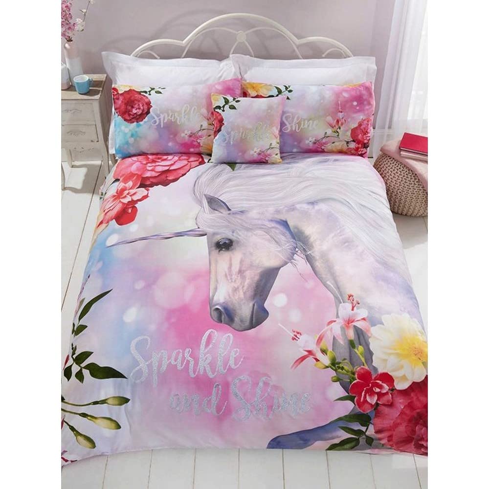 Rapport Home Unicorn Sparkle And Shine Duvet Set - Double