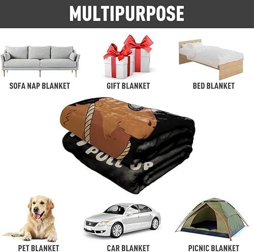 Miniatura 4 de OK I - Manta Capybara de 50 x 60 pulgadas, suave y cálida, manta de forro polar Capybara, regalos para los amantes de Capybara