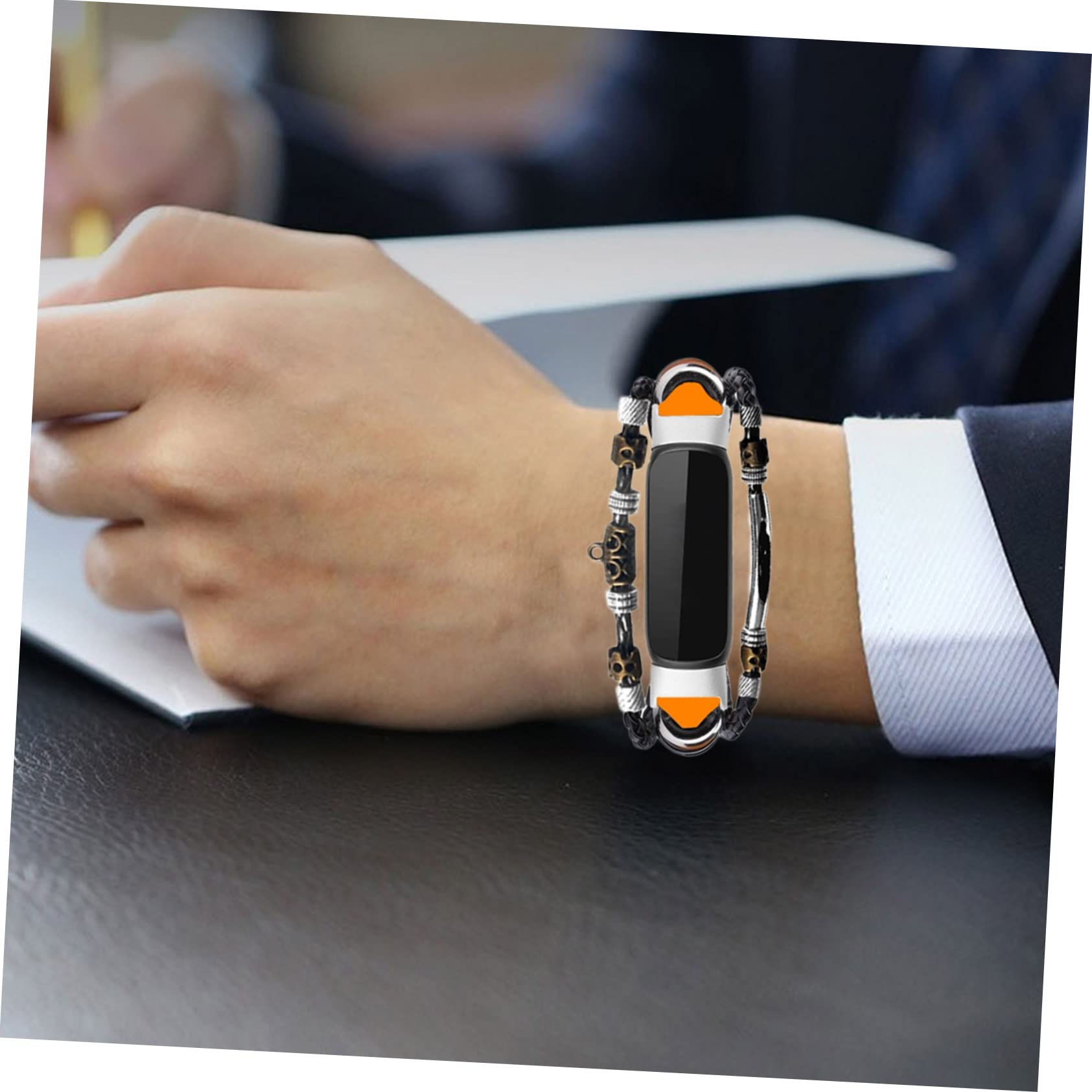 OSALADI 3stücke Vintage Armband Aus Leder Für Damen Kompatibel Mit Smartwatch Elegantes Armband Für Alltag Und Besondere Anlässe Leicht Und Hautfreundlich Zu Besonderen Anlässen