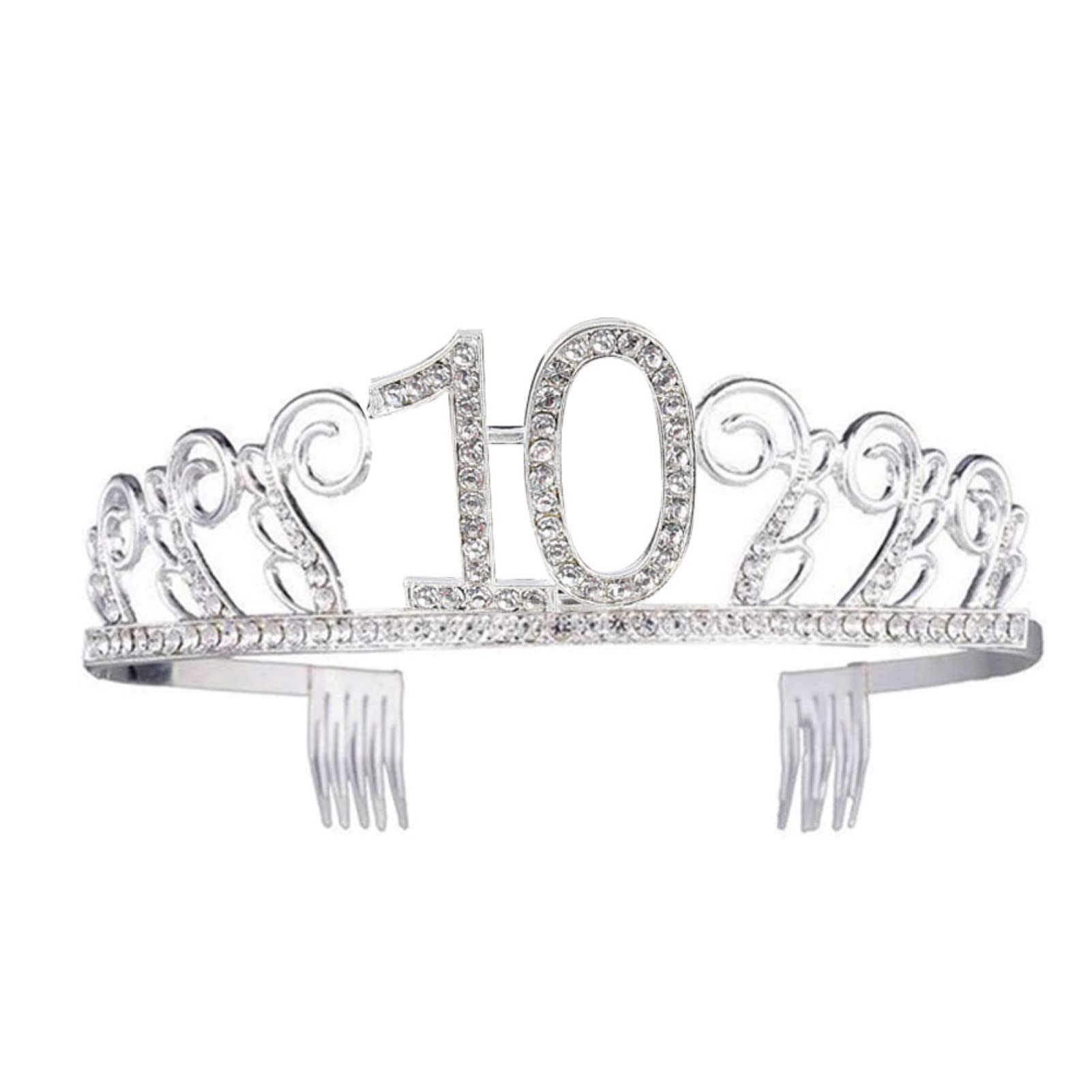 Corona Di Compleanno Donna Regale - Tiara Con Strass Nero E Oro Per Festeggiare In Stile - Foto 7