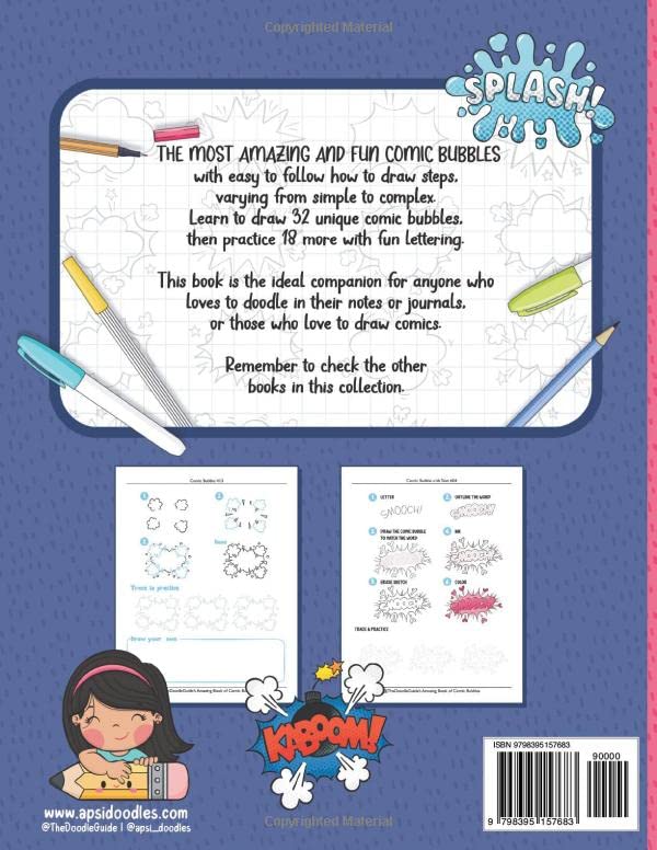 The Amazing Book of Comic Bubbles | Learn to Draw the Most Amazing and Fun Comic Bubbles | Apsi Sumanasiri (Apsi's Creative Journaling Collection) image 3