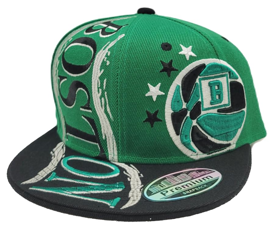 Boston New Leader Premium Hurricane Green Black Era Snapback Hat Cap miniatura 2