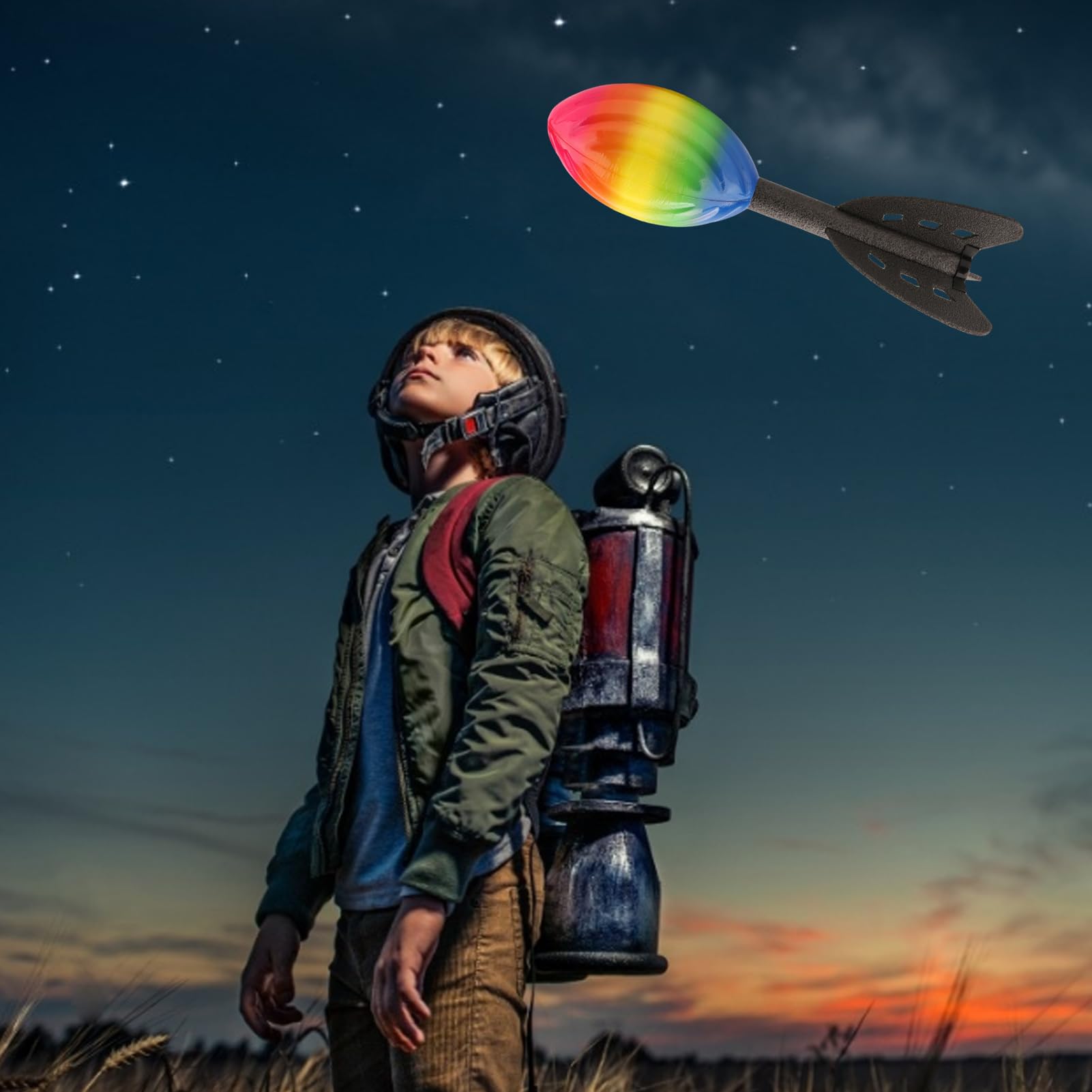 Long Distance Throwing Football – PU 11.02x7.09 Inches Aero Howler Ball | Spiral Training Football Outdoor Catch Toy | Lightweight Aerodynamic Throwing Ball For Backyard Beach Park Sports Pract