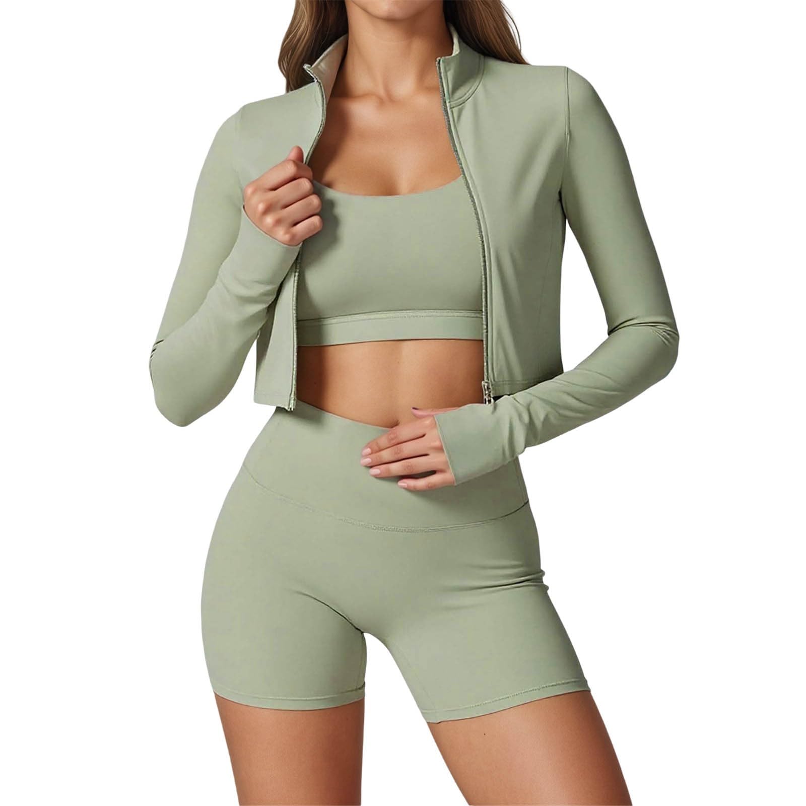 Generisch DOutdoor Sports Vêtements de yoga ajustés Nude Vêtements de fitness résistants aux chocs Vêtements de yoga taille haute manches courtes