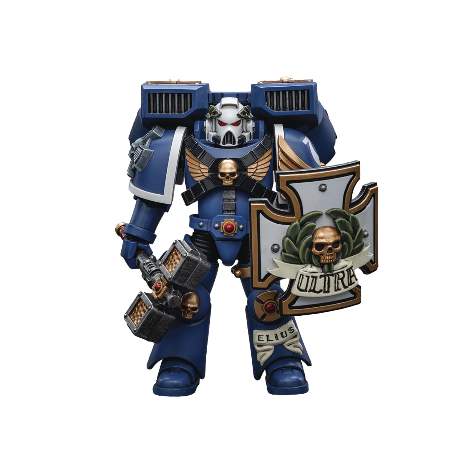 Warhammer 40K: Ultramarines Vanguard Veteran with Thunder Hammer 1:18 Scale Action Figure