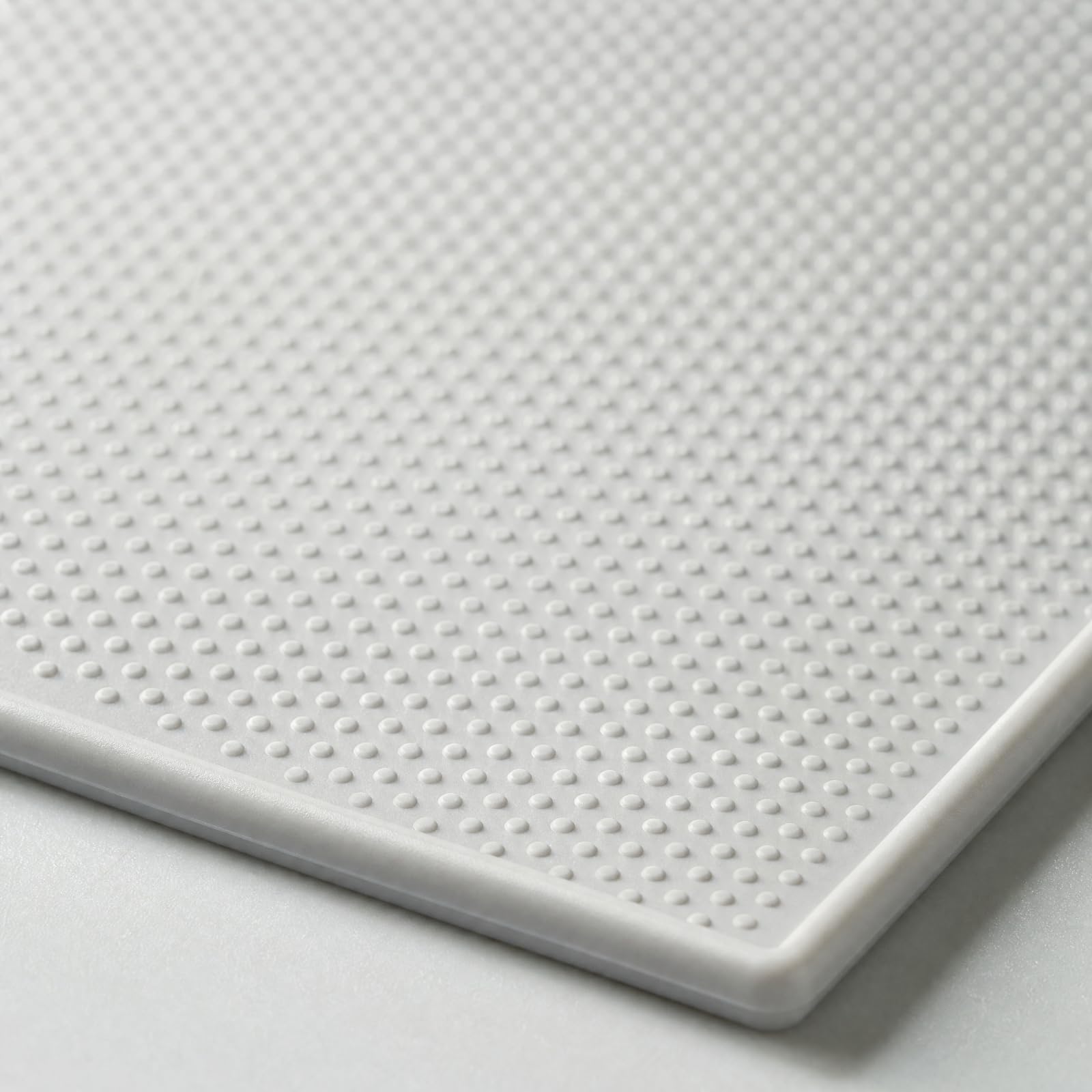 F Fityle Alfombrilla Rectangular con Bor Antivibración Base Antislizan con perficie xturizada Antivibratorio para Hogar, Gris Granular