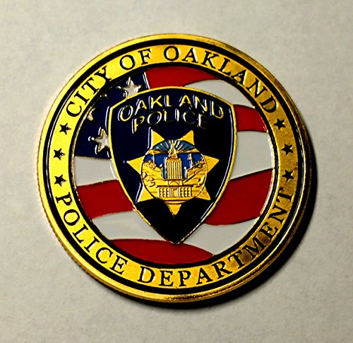 Oakland Police Department Colorized Challenge Art Coin