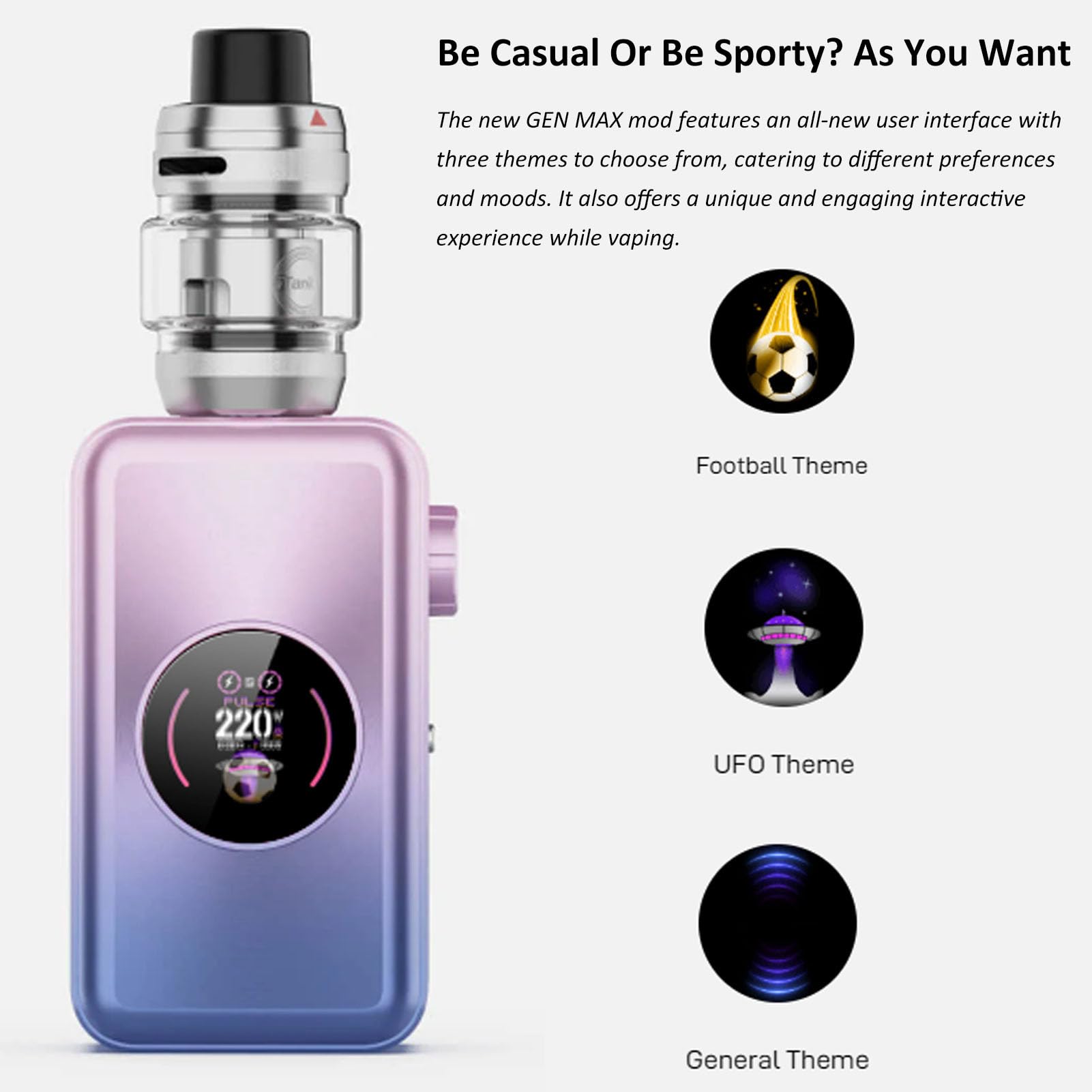 Vaporesso GEN MAX Kit | 220W Vaporesso GEN MAX Mod -Vape DL