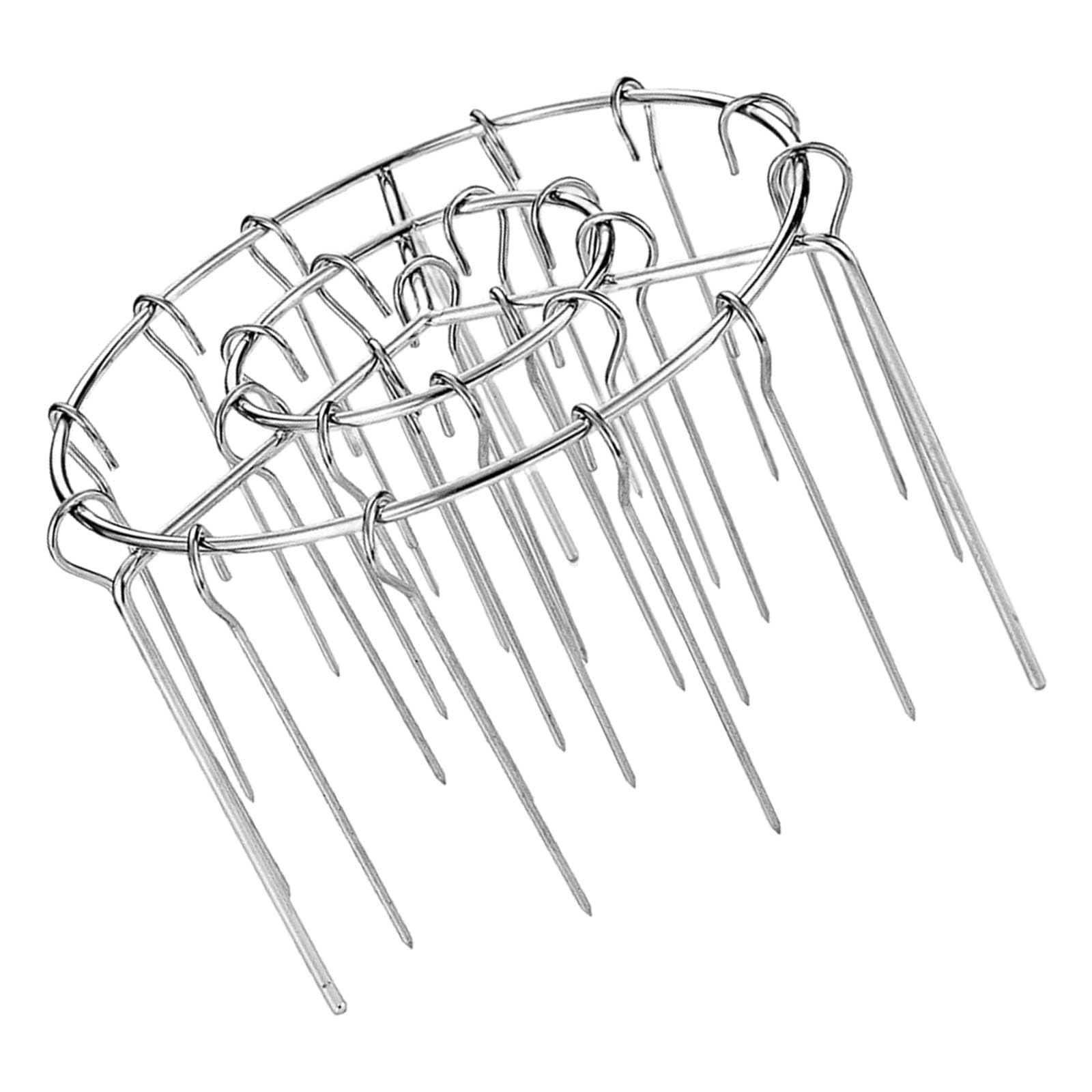 TFAOYS Efficient Stainless Steel Detachable Vertical Barbecue Skewer Bracket BBQ Baking Needle Air Fryers Meat Grill Rack Vertical Skewer Rack