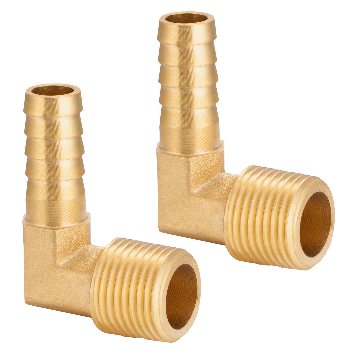 Brass Hose Barb,90 Degree Elbow,3/8