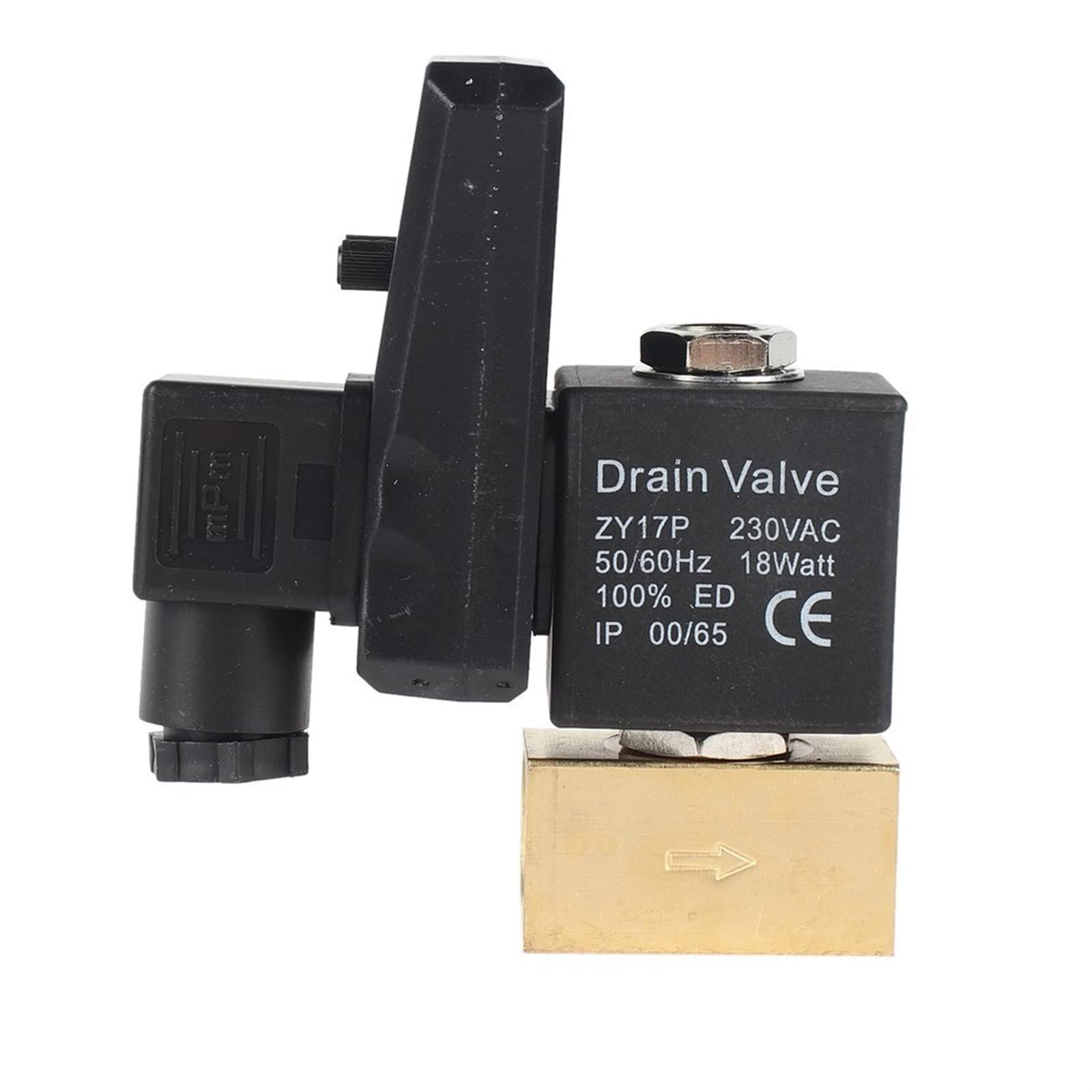 Válvula de Drenaje electrónica Válvula de Drenaje automática del Tanque de Gas temporizada 1/2 quot; Puerto AC 220V Válvula de latón de 2 vías for compresor de Aire 1 Uds