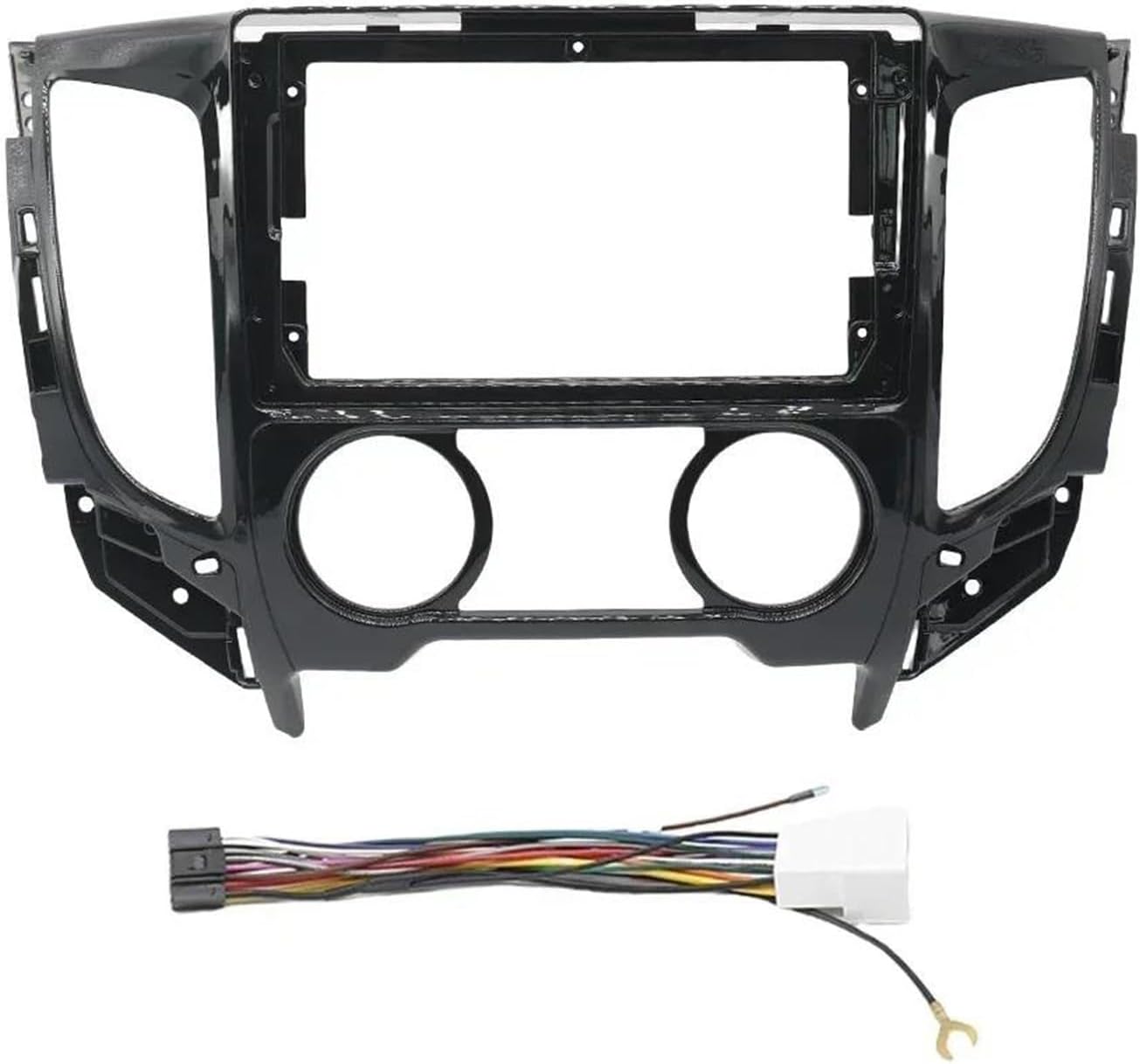 Car Dashboard Trim Frame for Mitsubishi for Triton L200 2015-2019 9 Inch Car Frame Fascia Adapter Radio Audio Dash Fitting Panel Kit