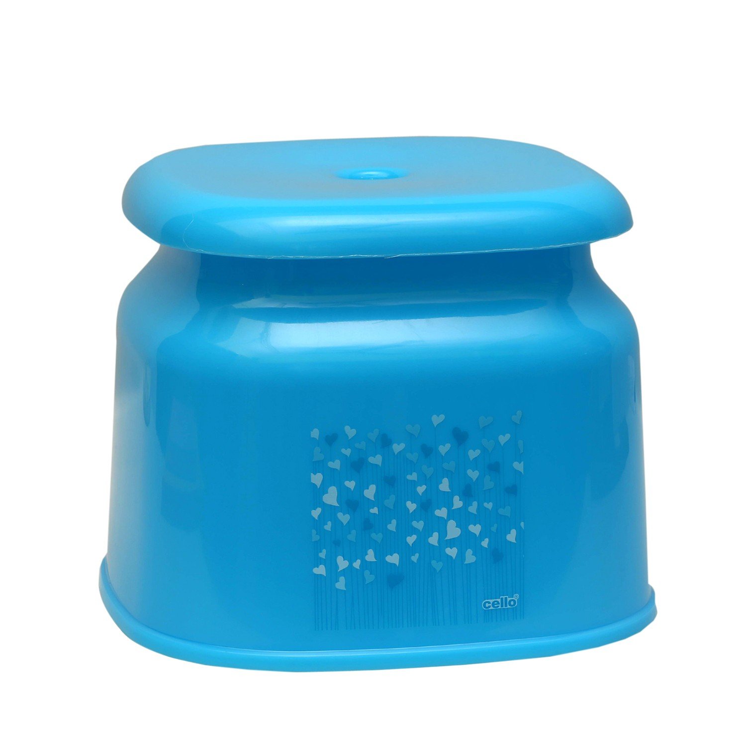 Cello Marbella Square Plastic Stool, Blue Amazon.in Home & Kitchen