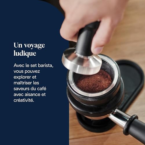 De'Longhi La Specialista Arte Evo EC9255.T Machine à Café en Grains Manuelle avec Fonction Cold Brew, Mousseur à Lait Manuel My Latte Art, Inclus Kit de Barista, Contrôle de Température, 1450W, Titane - 6