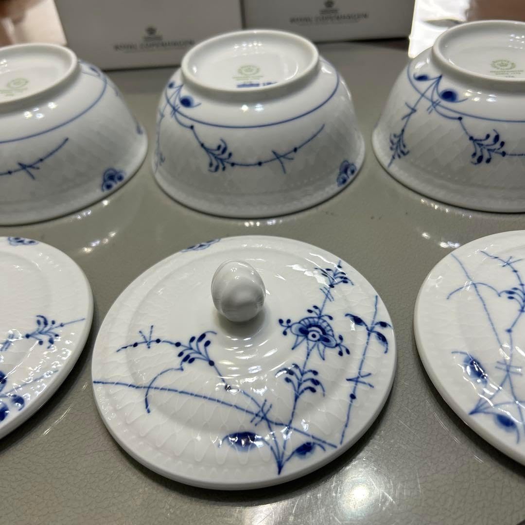 コペンハーゲン ブルーパルメッテボウル（ふた付） 3セット