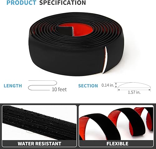 Miniatura 58 de Art3d Tira de transición de vinilo autoadhesiva, tira de suelo laminada, tira divisora plana para unir huecos del piso, transición de umbral