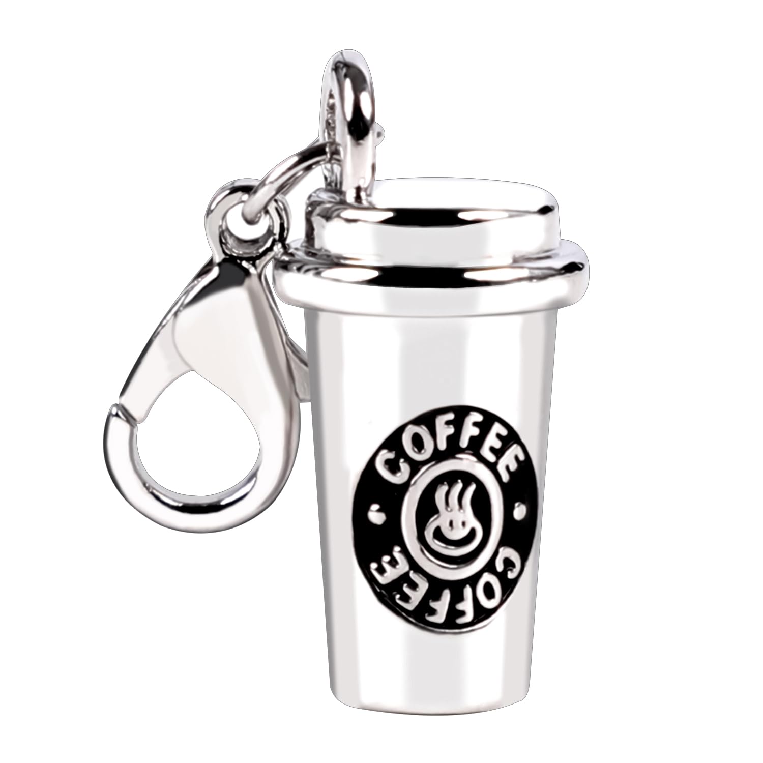 2Pcs Coffee Cup Keychain - DIY Key Charm Gifts for Coffee Lovers, Keychain Accessories Decoration for Men and Women