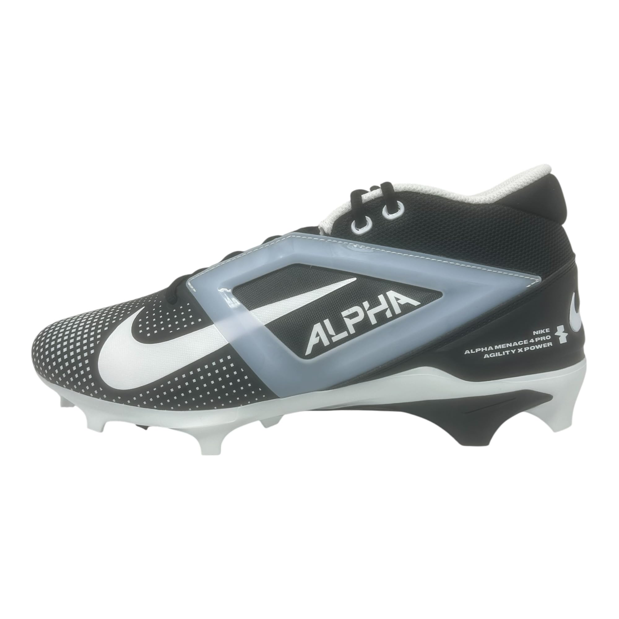 Nike Alpha Menace 4 Elite Football Cleats (FD7036-600, University Red/Team Red/Black/White)