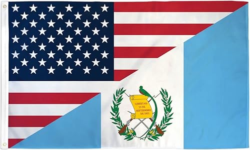 Miniatura 2 de Bandera combinada de Estados UnidosGuatemala de 3 x 5 pies de poliéster