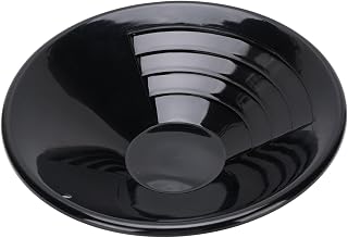 10 Inch Plastic Gold Pan, Gold Panning Kit for Kids, Learn to Pan for Gold Black Round ABS Lightweight Gold Panning Pan for Prospecting
