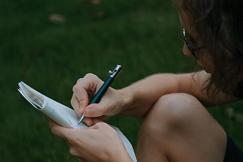 Miniatura 9 de BASTION Bolt Action Pen | Fibra de carbono y acero inoxidable | Cartucho de tinta extra negra de punta fina (0.020 in) para mujeres y hombres,