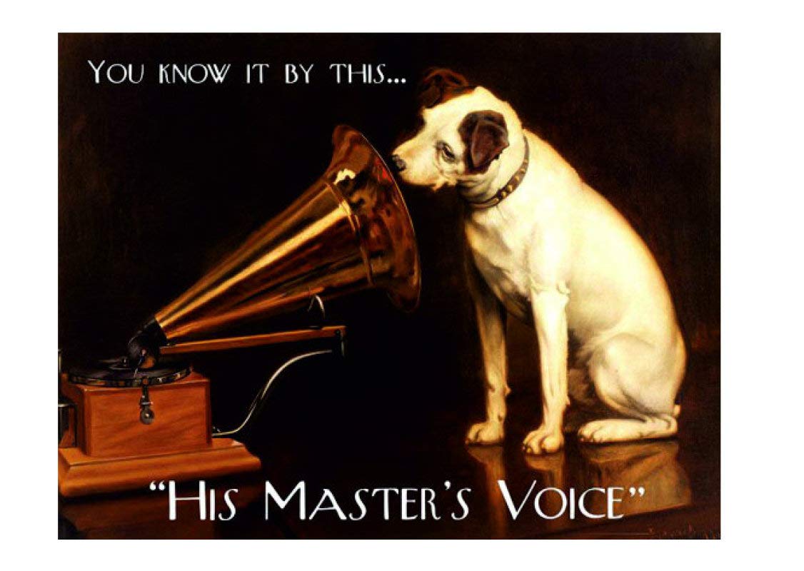 Bathroom Sign You Know It By This His Master'S Voice Cute Dog Retro Quote Vintage Style Wall Poster Funny Tin Sign Metal Decor For Pub, Bathroom, Kitchen, 20X30cm