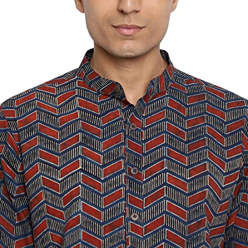 Image of Fabindia Multicolour Cotton Printed Long Kurta
