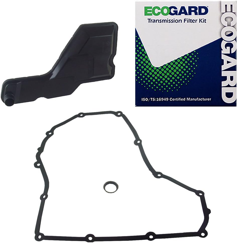 ECOGARD XT1268 Premium Professional Automatic Transmission Filter Kit Fits Chevrolet Cobalt 2.2L 2005-2010, Malibu 2.4L 1997-2010, Cavalier 2.2L 1996-2005, Malibu 3.5L 2004-2009
