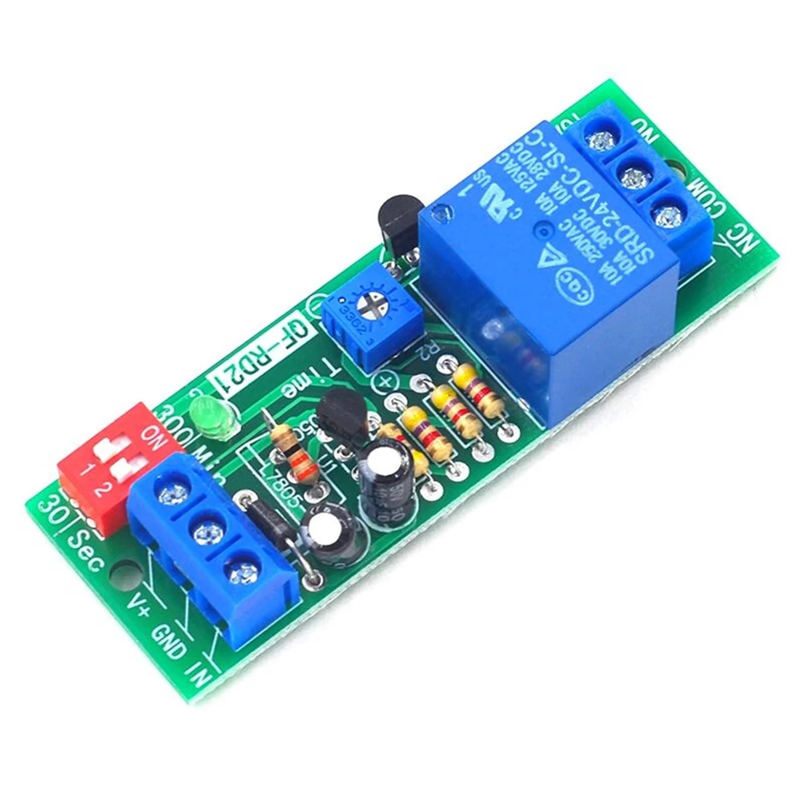 Module de relais de déconnexion 5V 12V 24V avec circuit de retard et temporisateur
