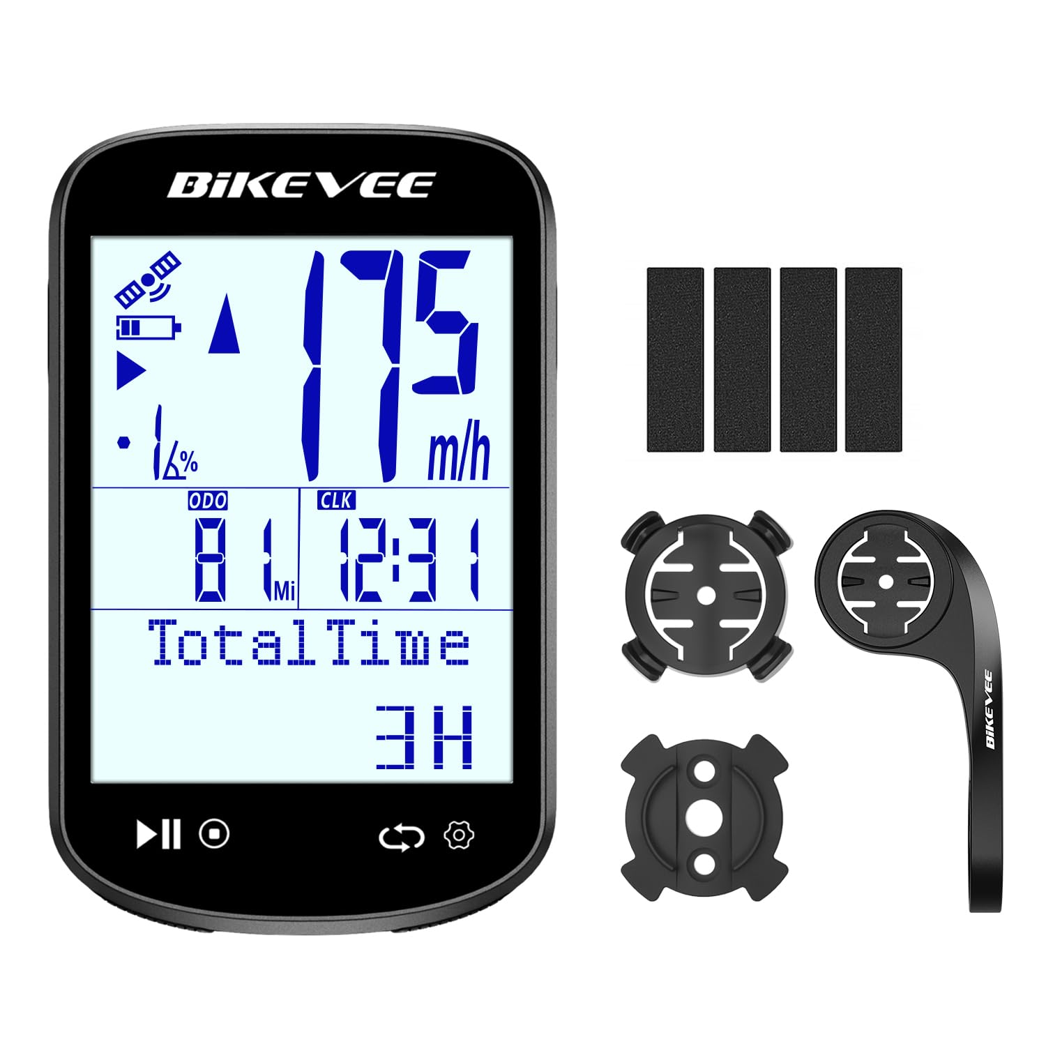 GPS komputer rowerowy bezprzewodowy ANT+ Bluetooth 2,6" szklany wyświetlacz 50 h akumulator