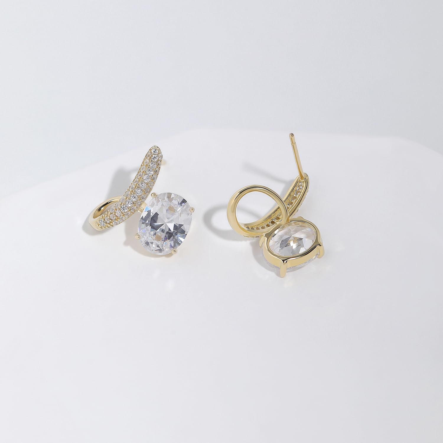 Meissa Orecchini Donna Argento 925 Orecchini Diamante splendente Orecchini Sposa Fidanzata Ipoallergenico Gioielli Regalo Anniversario Matrimonio per donna ragazza, Argento