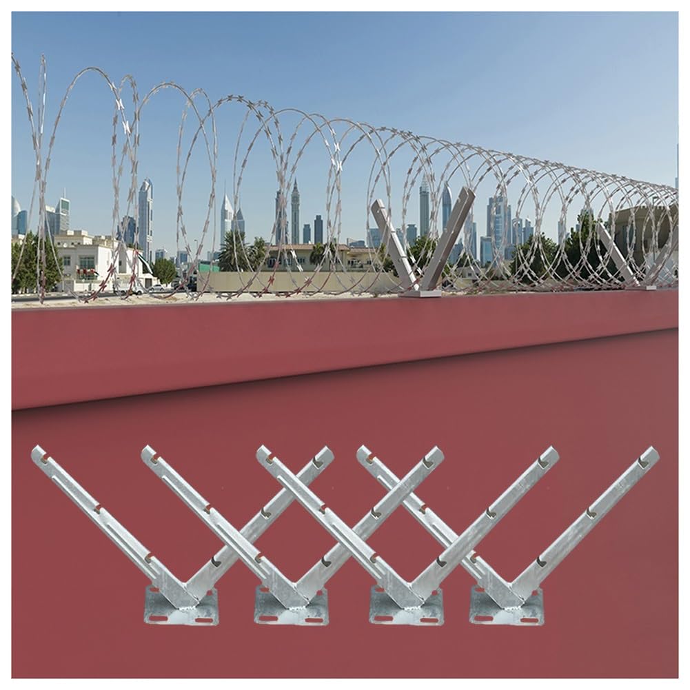 Grapas en V galvanizadas en caliente para valla de jardín segura e instalación de alambre de púas, resistente al óxido, fácil de instalar, ideal para uso en exteriores