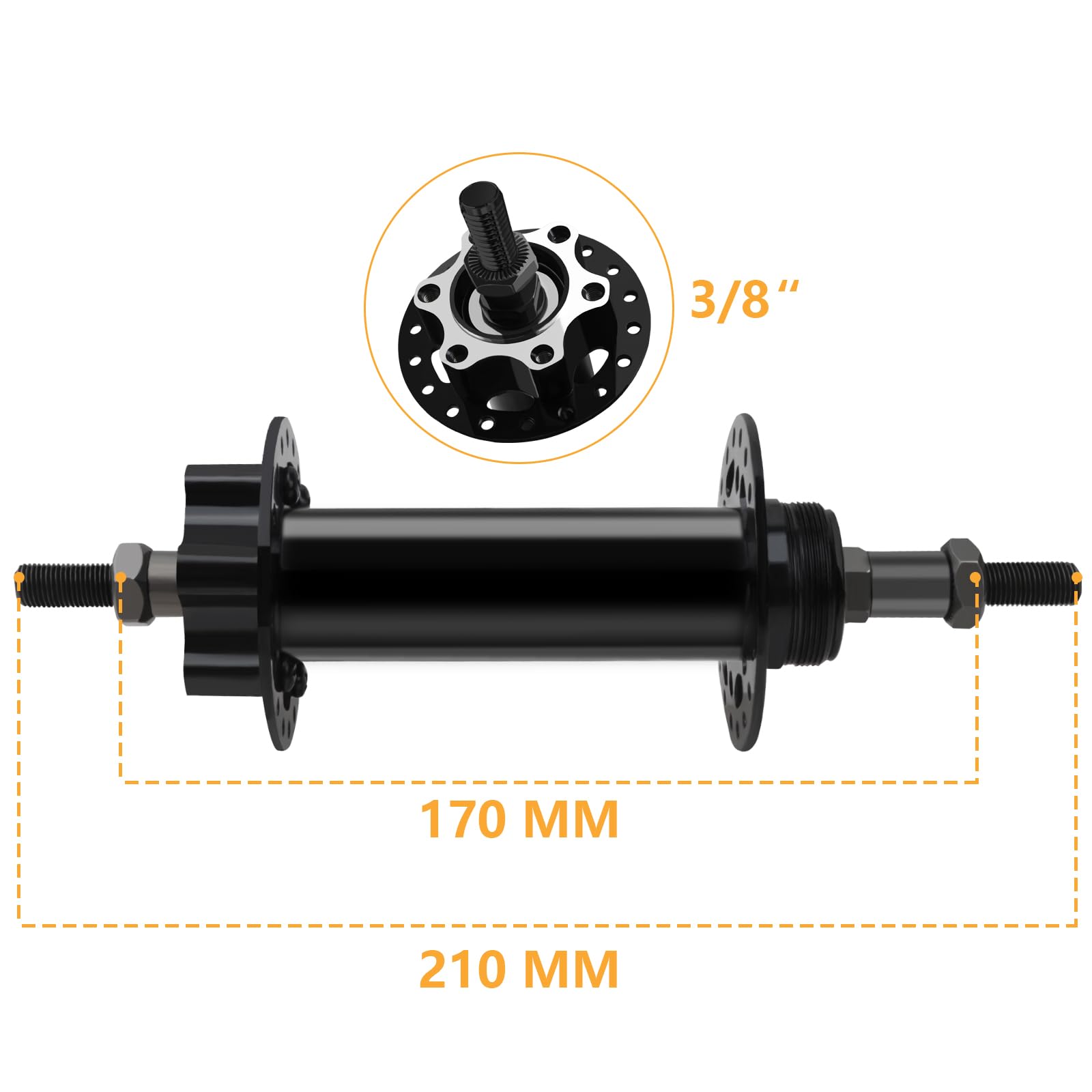 DT Swiss Unisex's HBDT5383S Essentials, Black, SRAM XDR