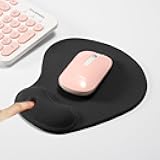 Mouse Pad, Mousepad with Gel Wrist Support, Comfortable Ergonomic Mouse Pads with Non-Slip PU Base for Office and Home Laptop, Computer